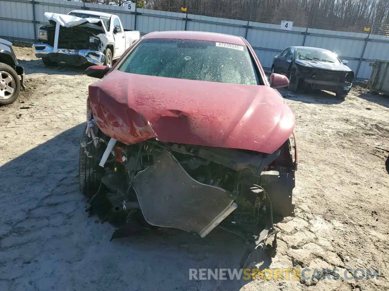 5 Photograph of a damaged car 5NPE24AF4KH797255 HYUNDAI SONATA 2019