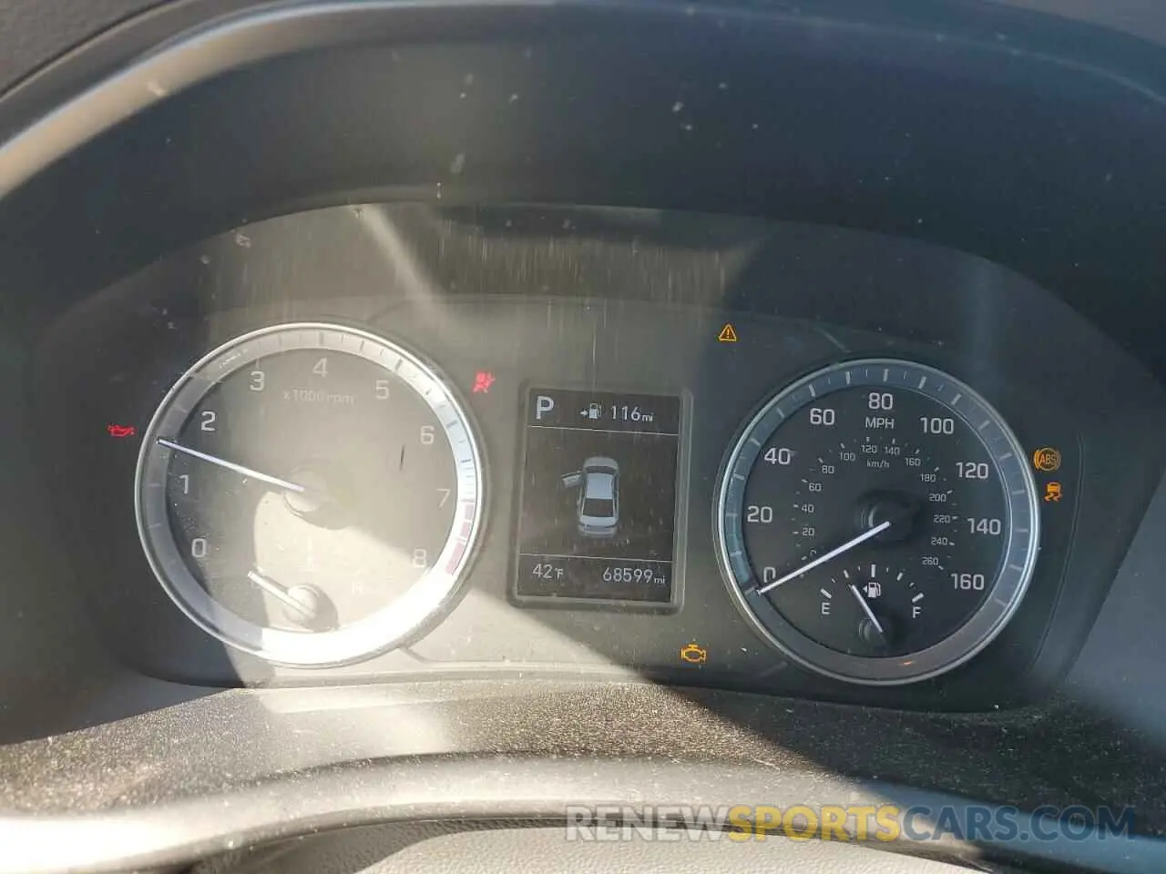 9 Photograph of a damaged car 5NPE24AF4KH797255 HYUNDAI SONATA 2019
