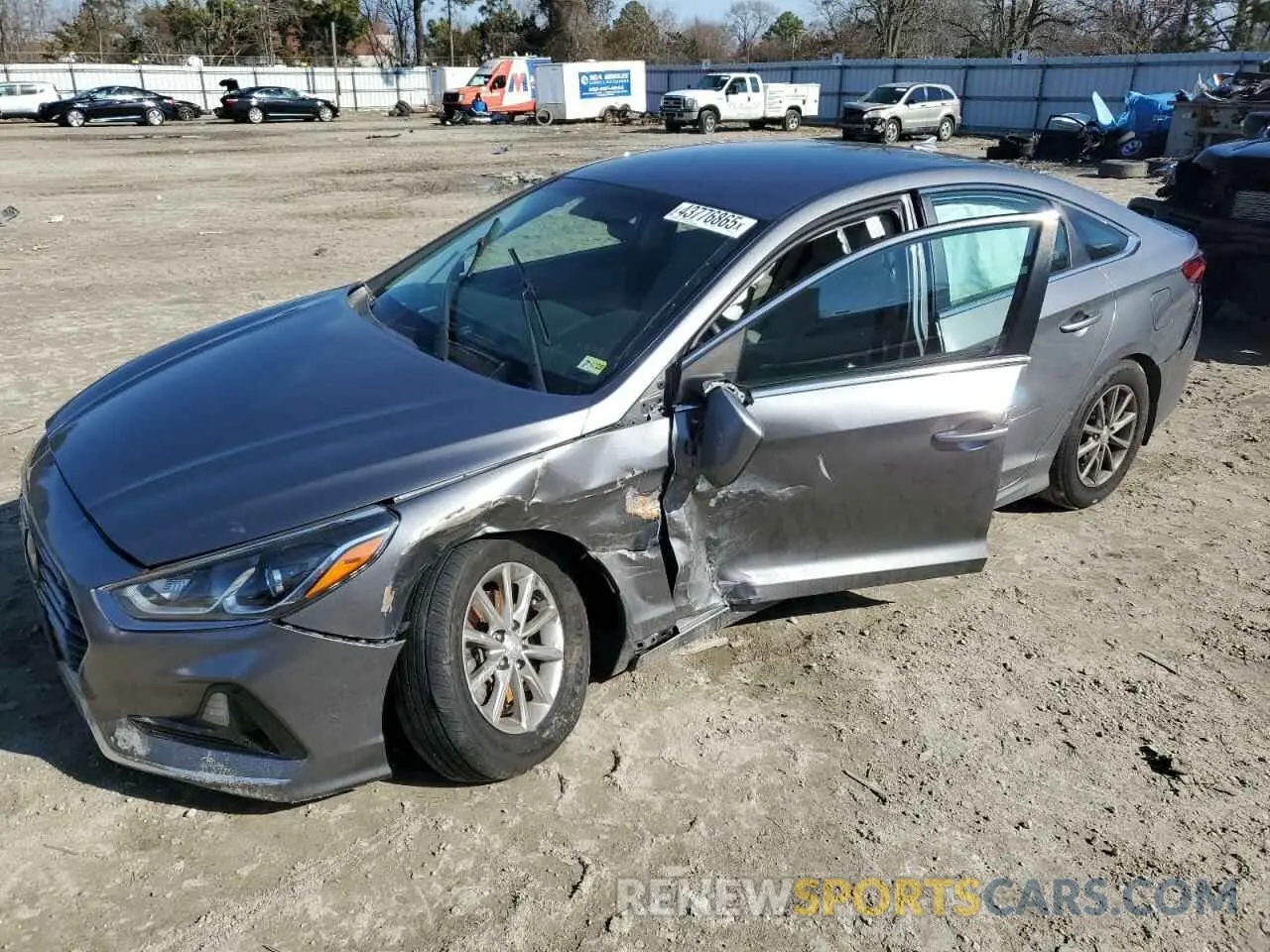 1 Photograph of a damaged car 5NPE24AF4KH797353 HYUNDAI SONATA 2019