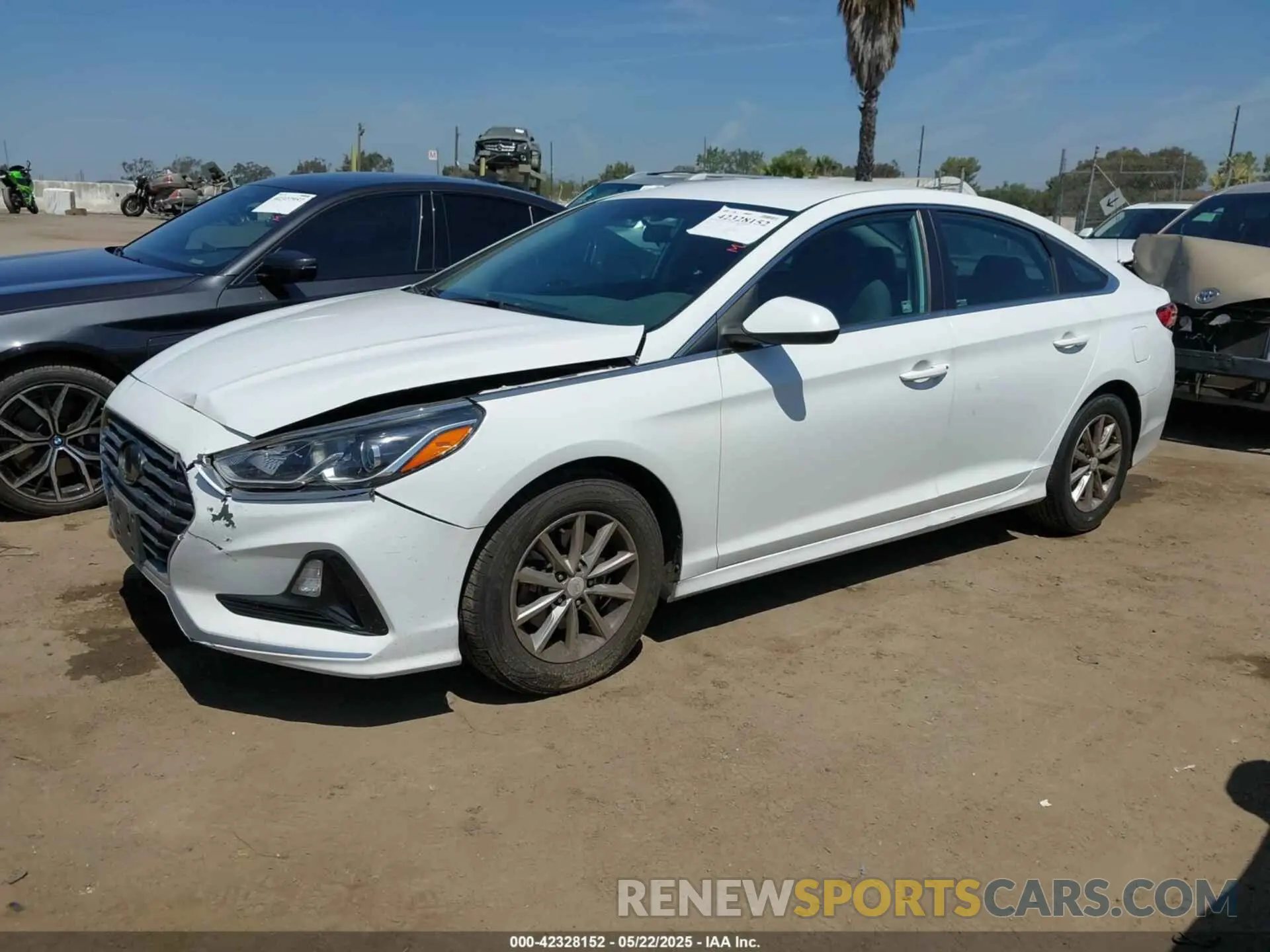 2 Photograph of a damaged car 5NPE24AF7KH736238 HYUNDAI SONATA 2019
