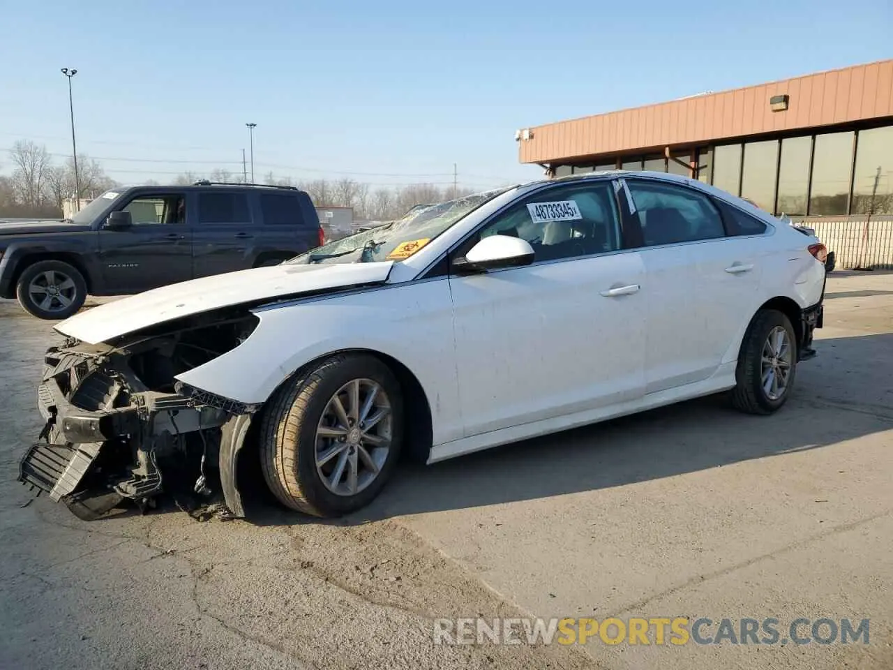 1 Photograph of a damaged car 5NPE24AF7KH801332 HYUNDAI SONATA 2019