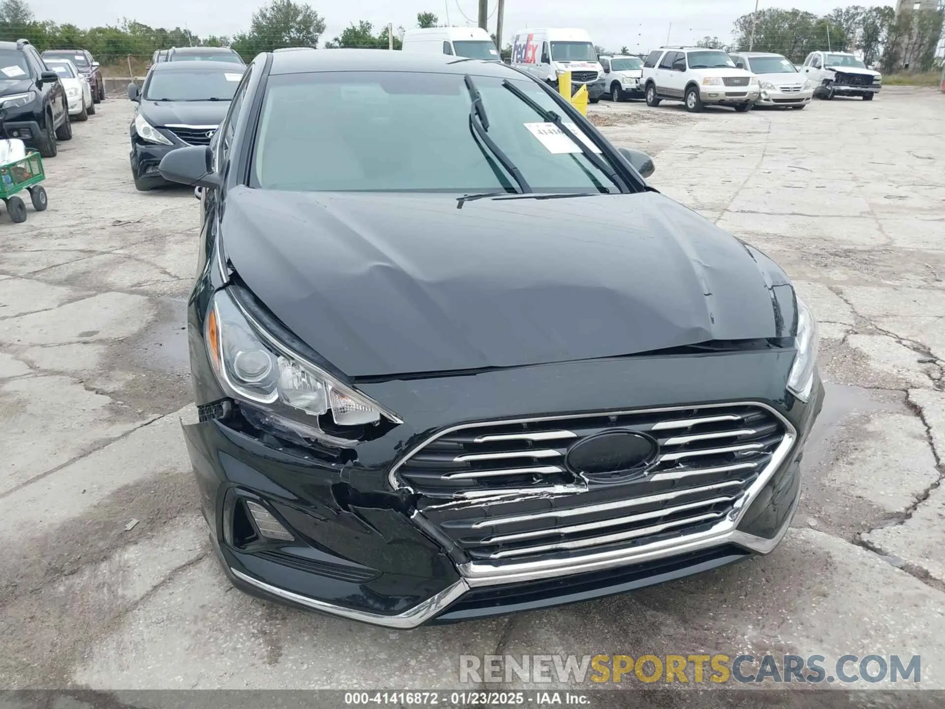 6 Фотография поврежденного автомобиля 5NPE24AF8KH735907 HYUNDAI SONATA 2019