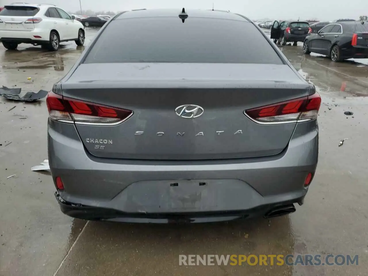 6 Photograph of a damaged car 5NPE24AF9KH738508 HYUNDAI SONATA 2019