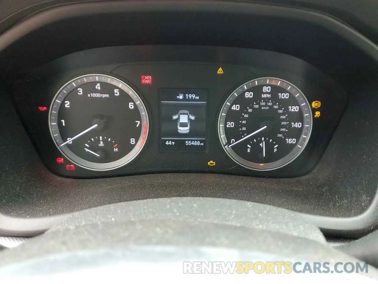 9 Photograph of a damaged car 5NPE24AF9KH803583 HYUNDAI SONATA 2019