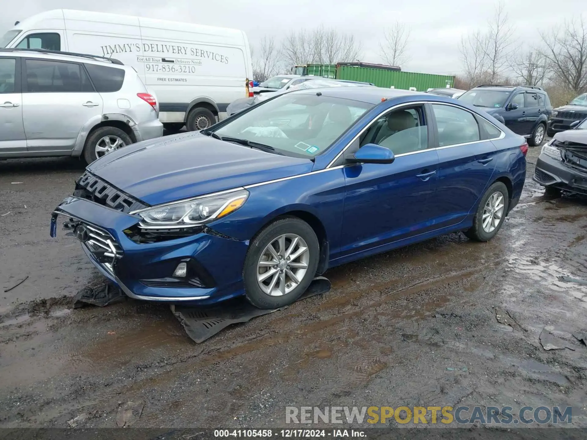 2 Photograph of a damaged car 5NPE24AFXKH732443 HYUNDAI SONATA 2019
