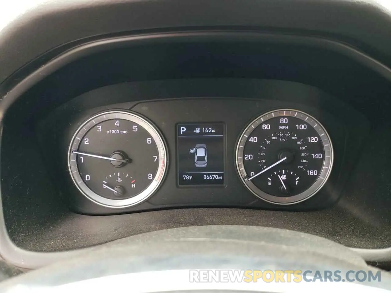 9 Photograph of a damaged car 5NPE24AFXKH766706 HYUNDAI SONATA 2019