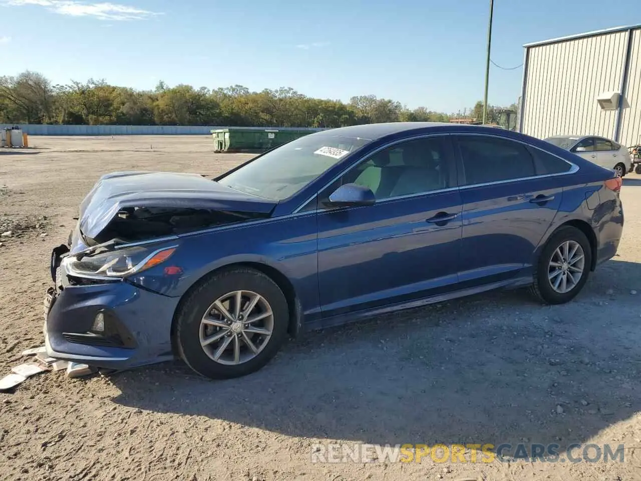 1 Photograph of a damaged car 5NPE24AFXKH767886 HYUNDAI SONATA 2019