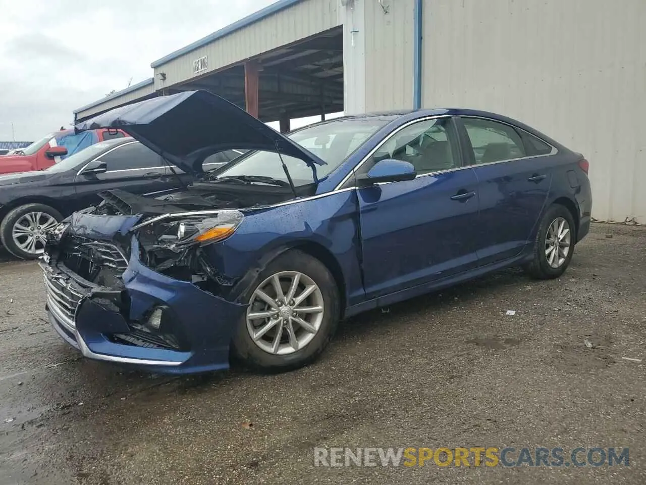 1 Photograph of a damaged car 5NPE24AFXKH779276 HYUNDAI SONATA 2019