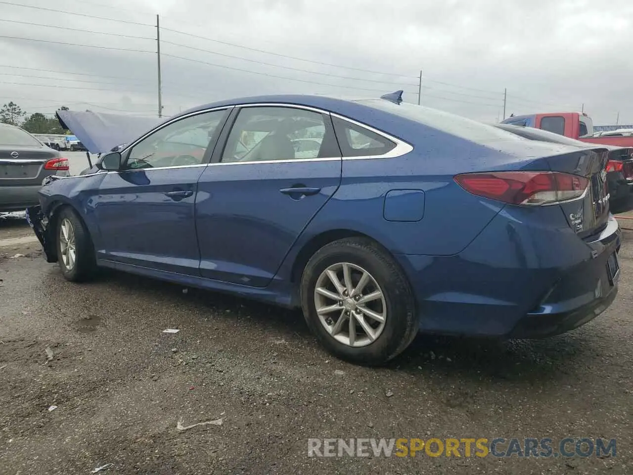 2 Photograph of a damaged car 5NPE24AFXKH779276 HYUNDAI SONATA 2019