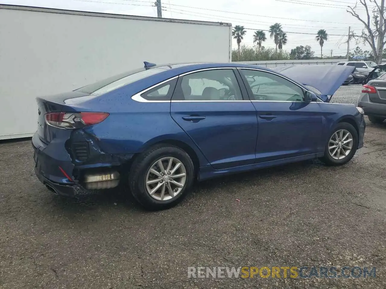 3 Photograph of a damaged car 5NPE24AFXKH779276 HYUNDAI SONATA 2019