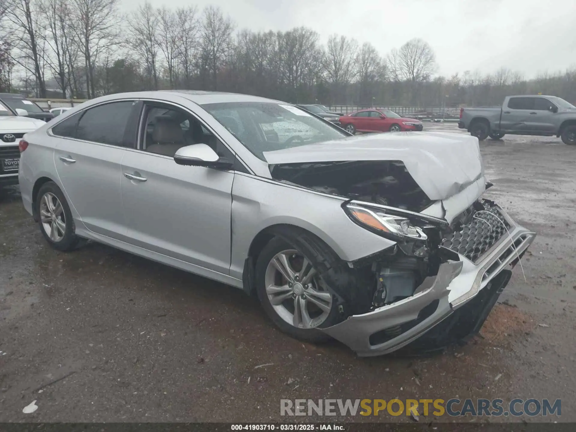 1 Photograph of a damaged car 5NPE34AF0KH729533 HYUNDAI SONATA 2019