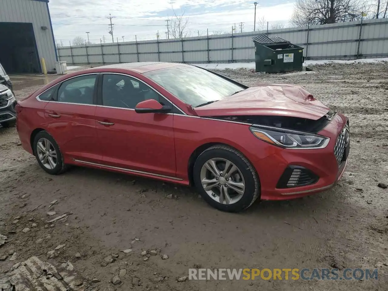 4 Photograph of a damaged car 5NPE34AF1KH818348 HYUNDAI SONATA 2019