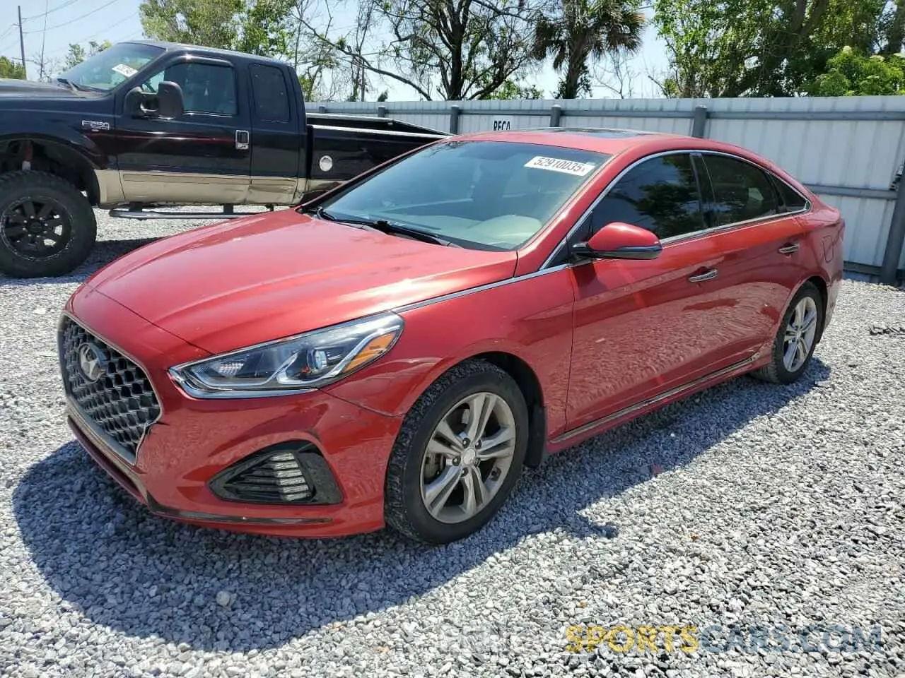1 Фотография поврежденного автомобиля 5NPE34AF2KH736113 HYUNDAI SONATA 2019