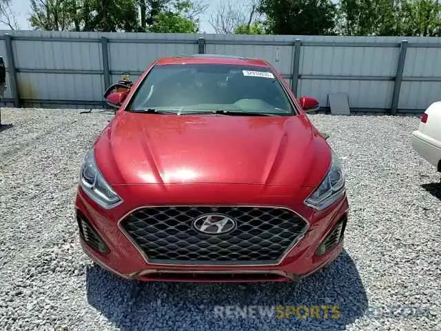10 Фотография поврежденного автомобиля 5NPE34AF2KH736113 HYUNDAI SONATA 2019