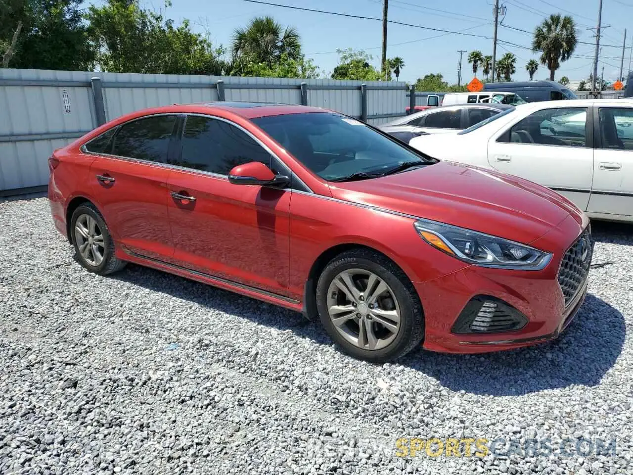 4 Фотография поврежденного автомобиля 5NPE34AF2KH736113 HYUNDAI SONATA 2019