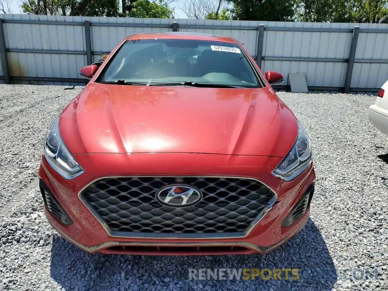 5 Фотография поврежденного автомобиля 5NPE34AF2KH736113 HYUNDAI SONATA 2019