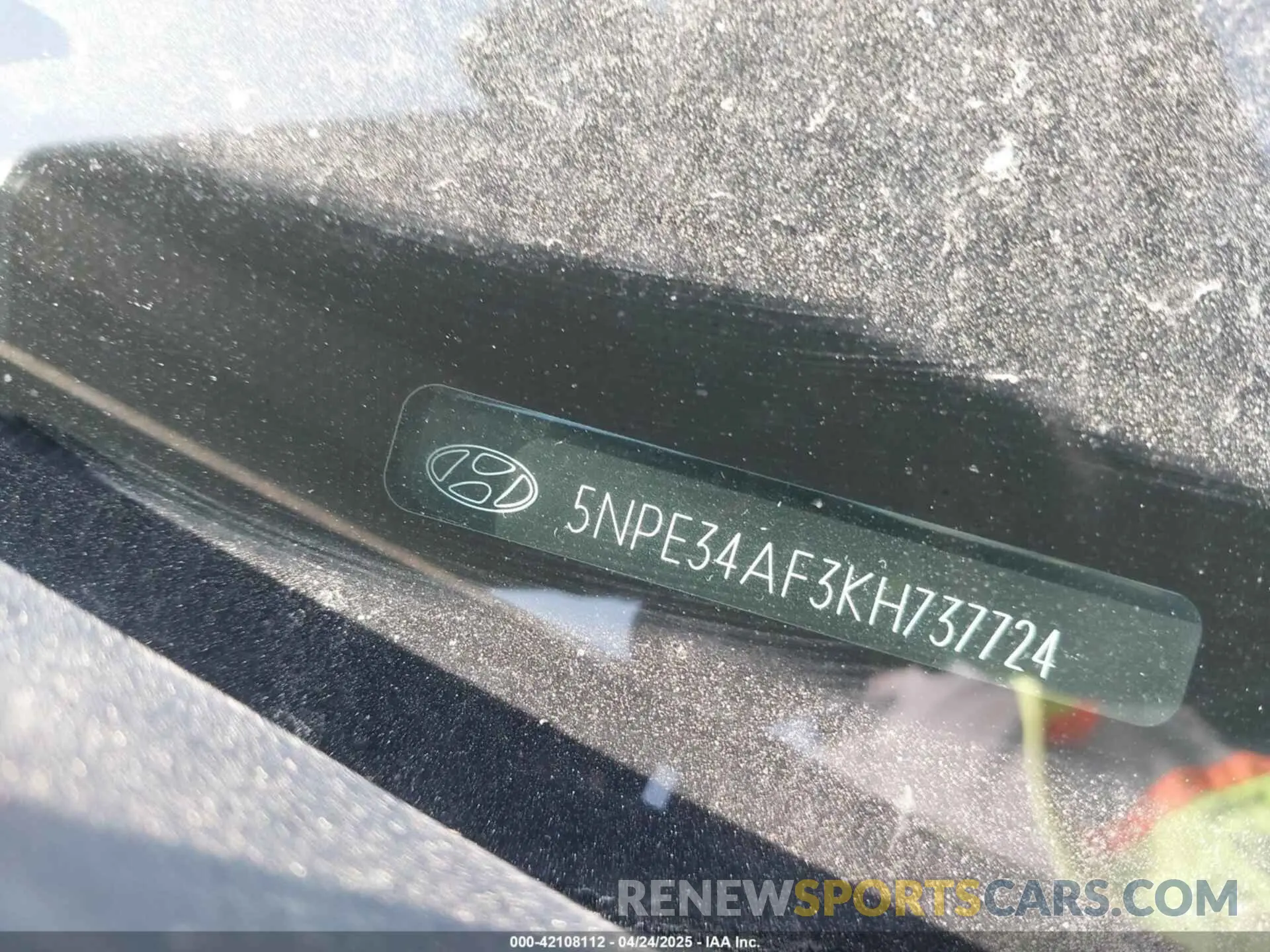 9 Фотография поврежденного автомобиля 5NPE34AF3KH737724 HYUNDAI SONATA 2019