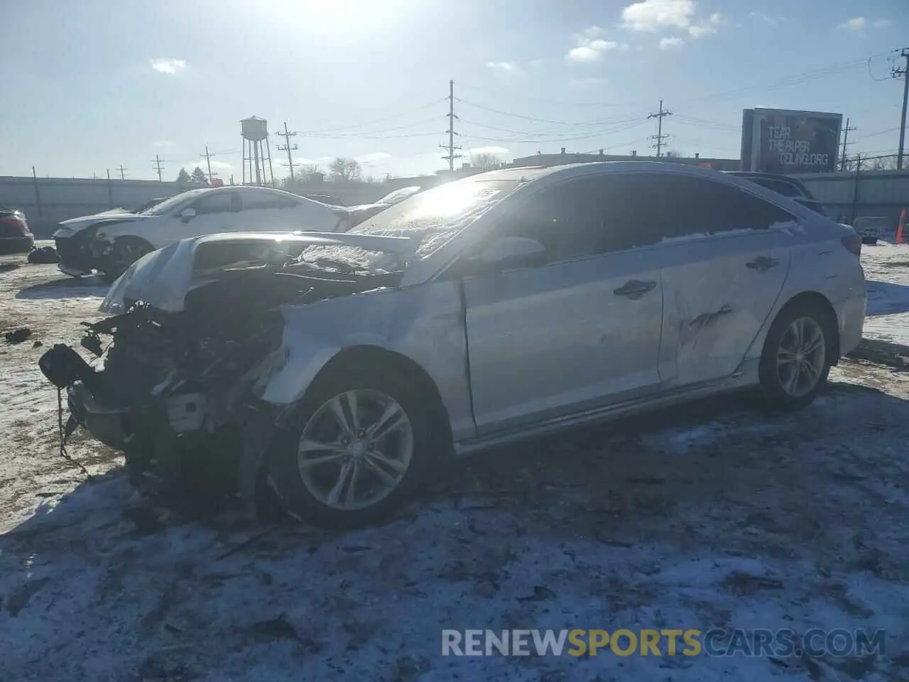 1 Photograph of a damaged car 5NPE34AF3KH738243 HYUNDAI SONATA 2019