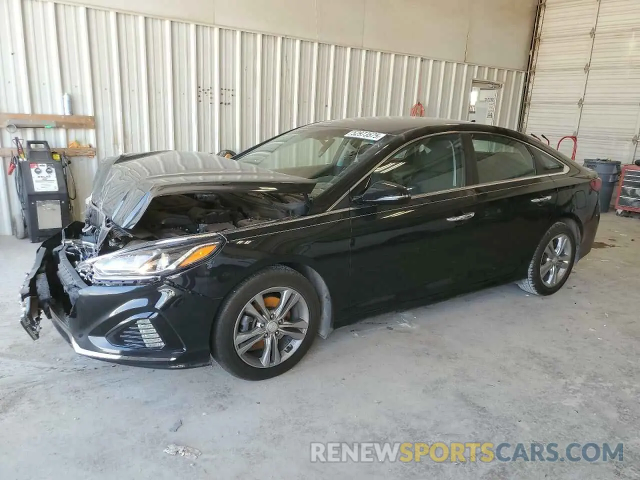 1 Photograph of a damaged car 5NPE34AF4KH802015 HYUNDAI SONATA 2019