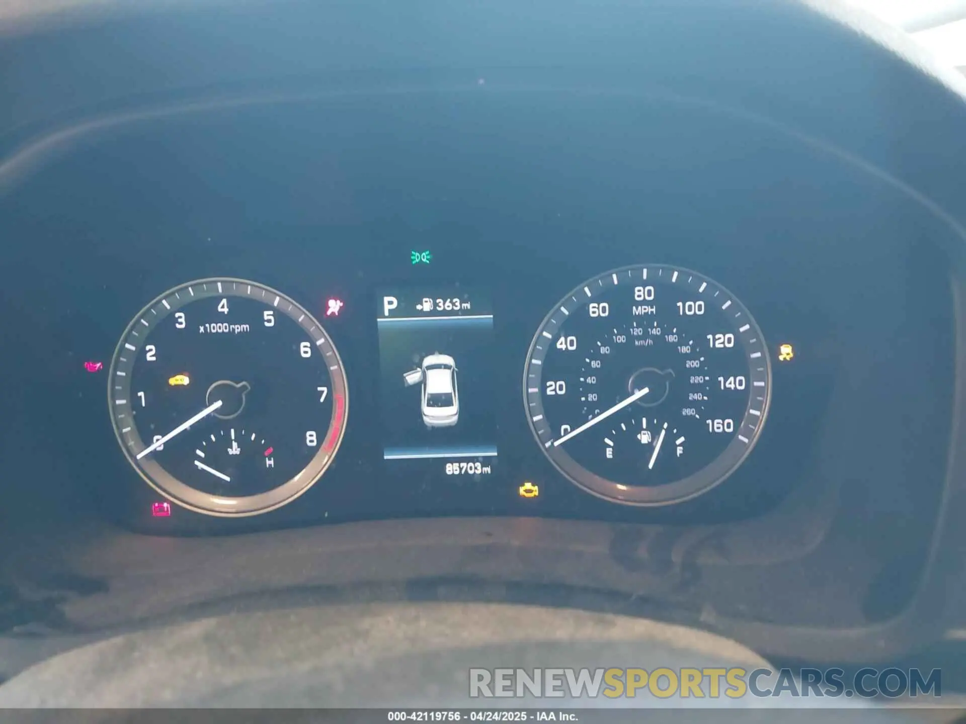 7 Photograph of a damaged car 5NPE34AF7KH772590 HYUNDAI SONATA 2019