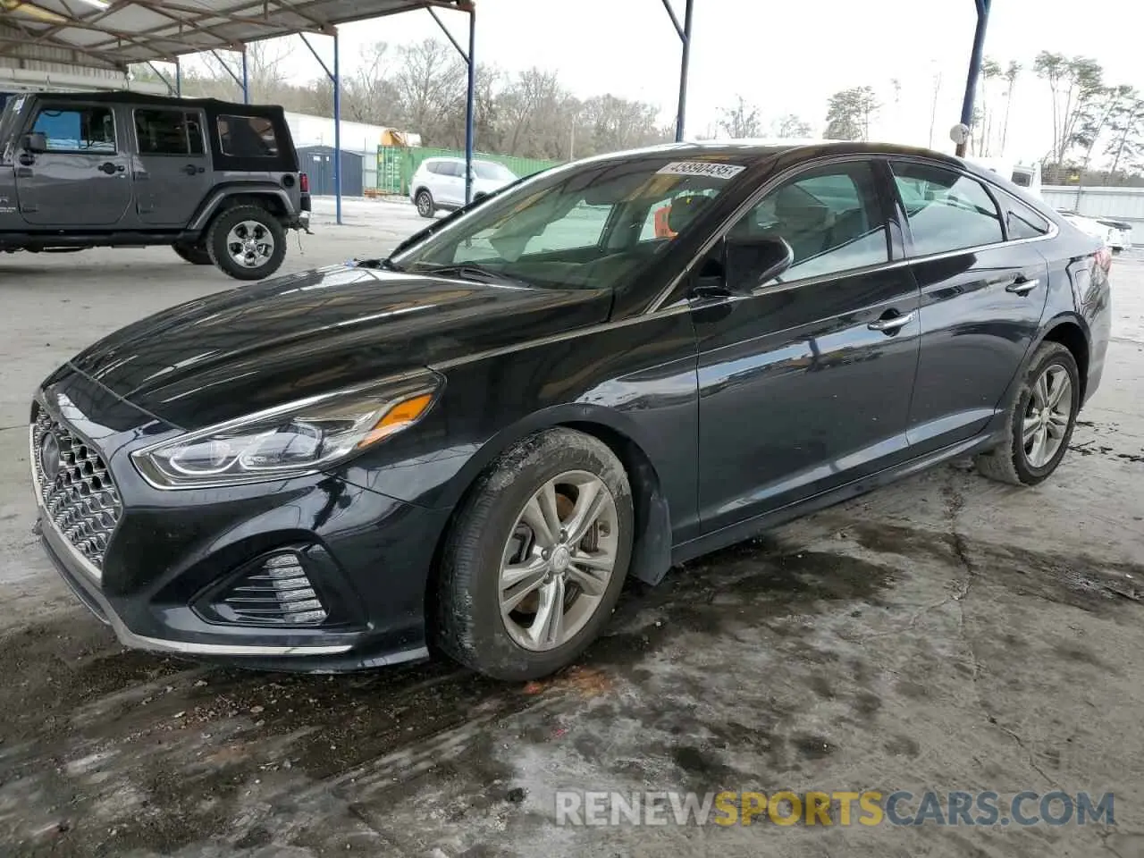 1 Photograph of a damaged car 5NPE34AF8KH803572 HYUNDAI SONATA 2019