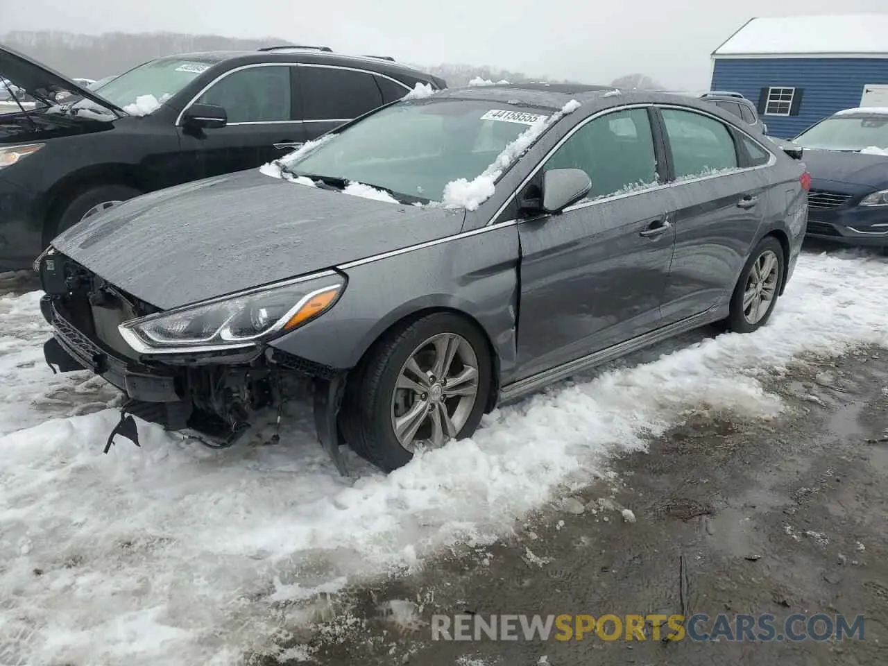 1 Photograph of a damaged car 5NPE34AF9KH814791 HYUNDAI SONATA 2019