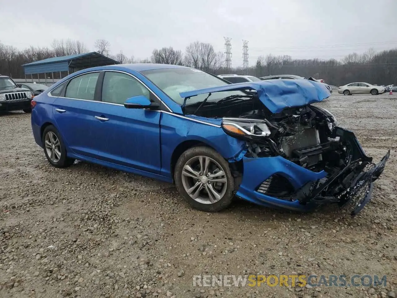 4 Photograph of a damaged car 5NPE34AFXKH783387 HYUNDAI SONATA 2019