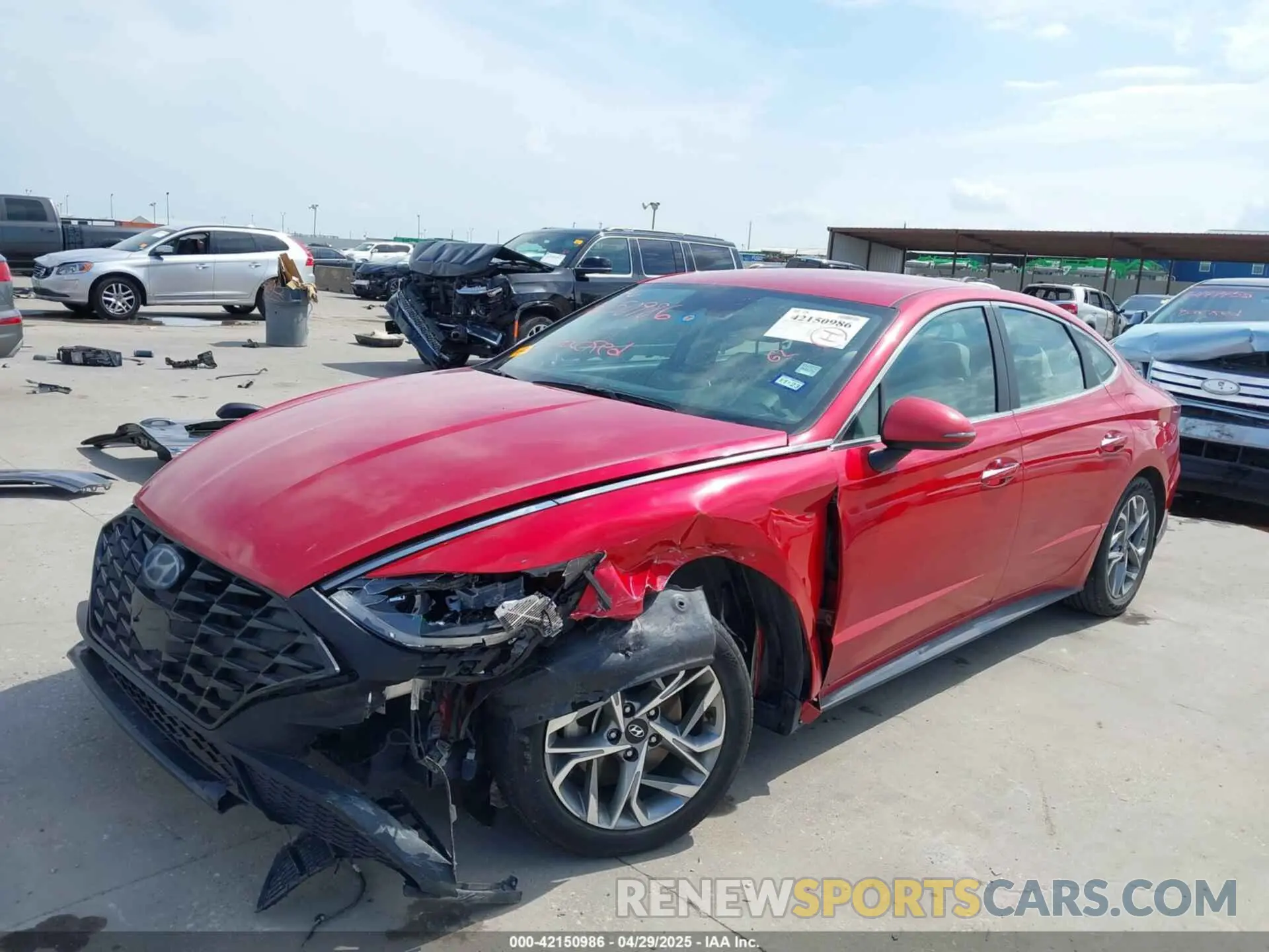 2 Фотография поврежденного автомобиля 5NPEF4JA3LH058839 HYUNDAI SONATA 2020