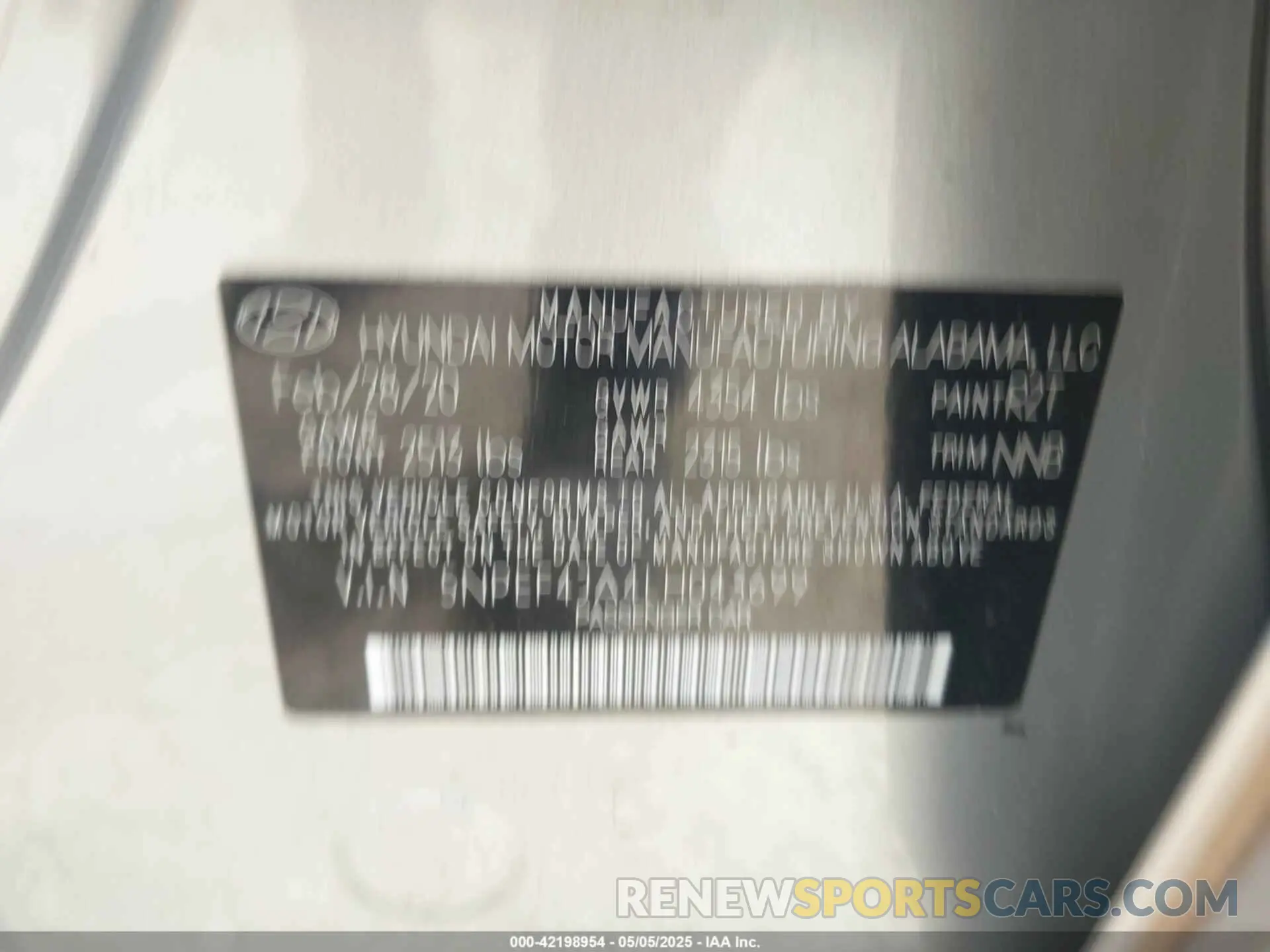 9 Photograph of a damaged car 5NPEF4JA4LH043699 HYUNDAI SONATA 2020