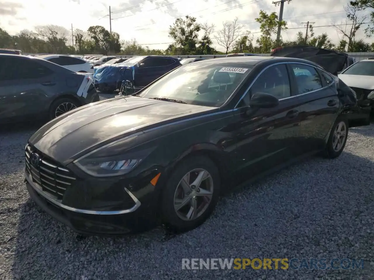1 Photograph of a damaged car 5NPEG4JA3LH056022 HYUNDAI SONATA 2020