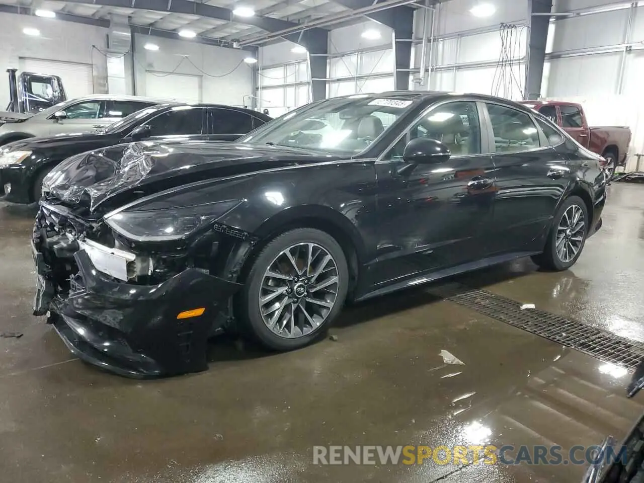 1 Photograph of a damaged car 5NPEH4J20LH029611 HYUNDAI SONATA 2020