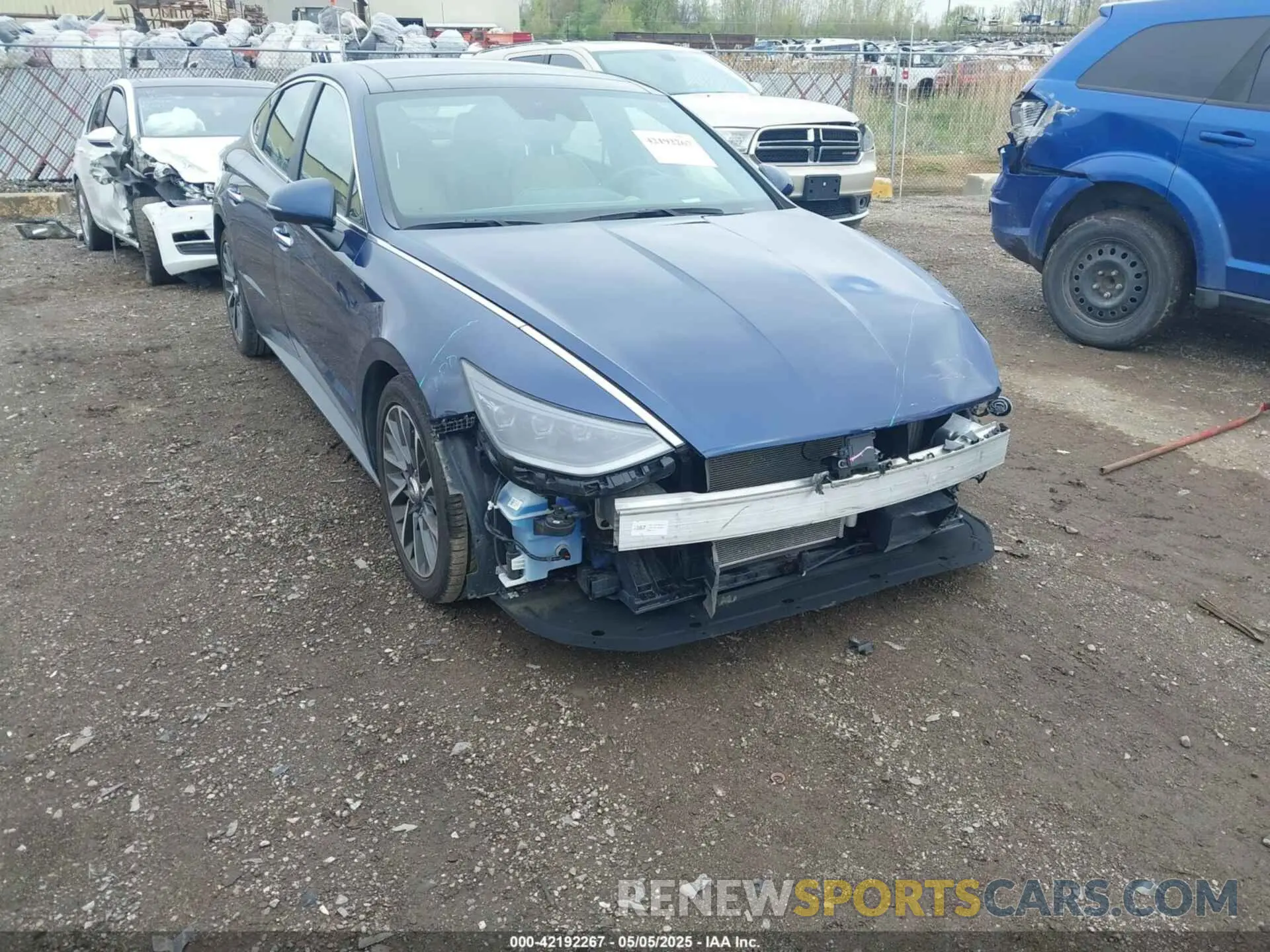 1 Photograph of a damaged car 5NPEH4J28LH040498 HYUNDAI SONATA 2020