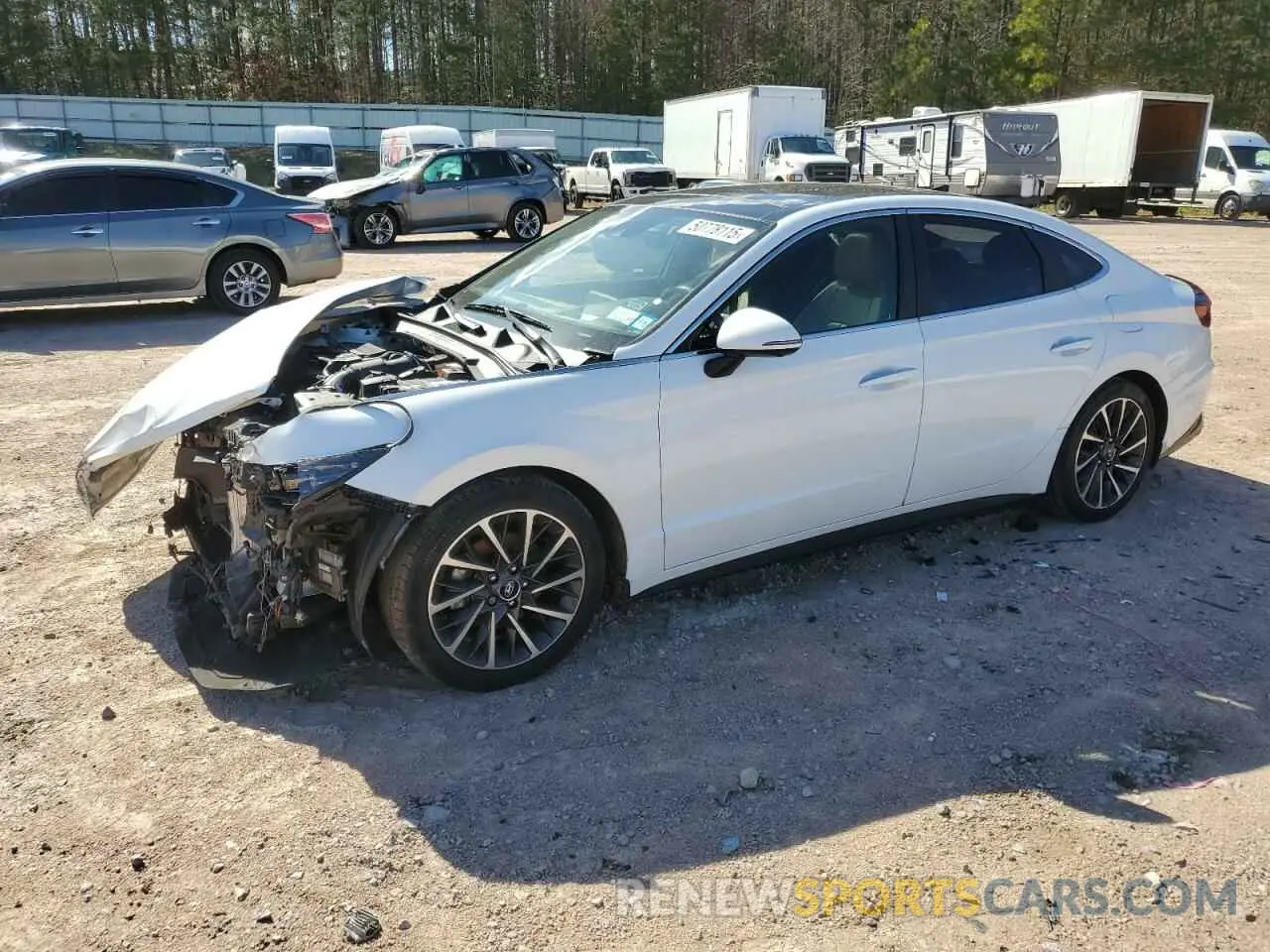 1 Photograph of a damaged car 5NPEH4J29LH047962 HYUNDAI SONATA 2020