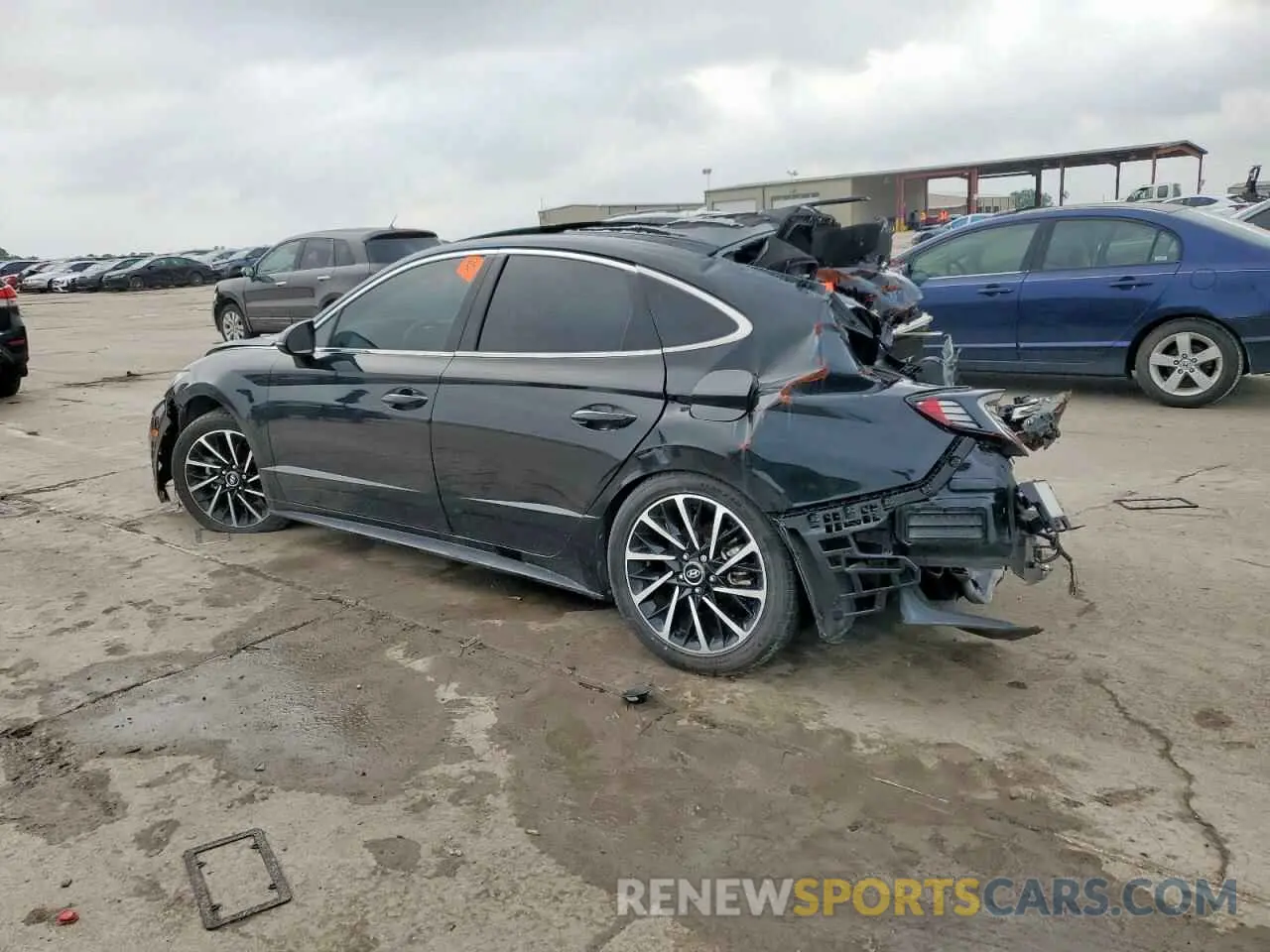 2 Photograph of a damaged car 5NPEJ4J23LH026786 HYUNDAI SONATA 2020