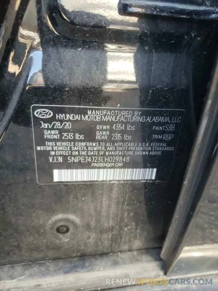 12 Фотография поврежденного автомобиля 5NPEJ4J23LH029848 HYUNDAI SONATA 2020