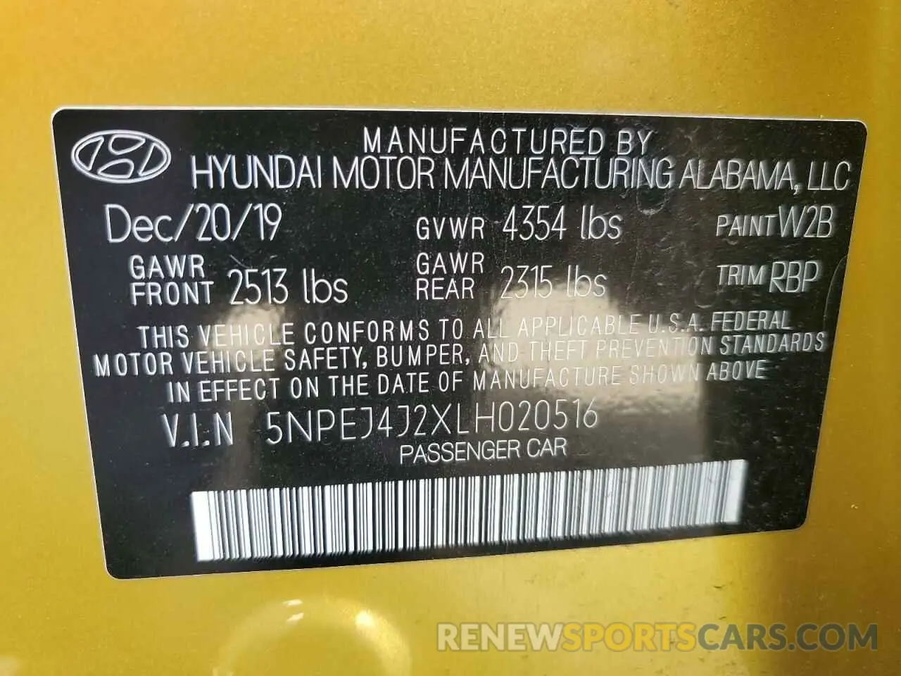 12 Фотография поврежденного автомобиля 5NPEJ4J2XLH020516 HYUNDAI SONATA 2020
