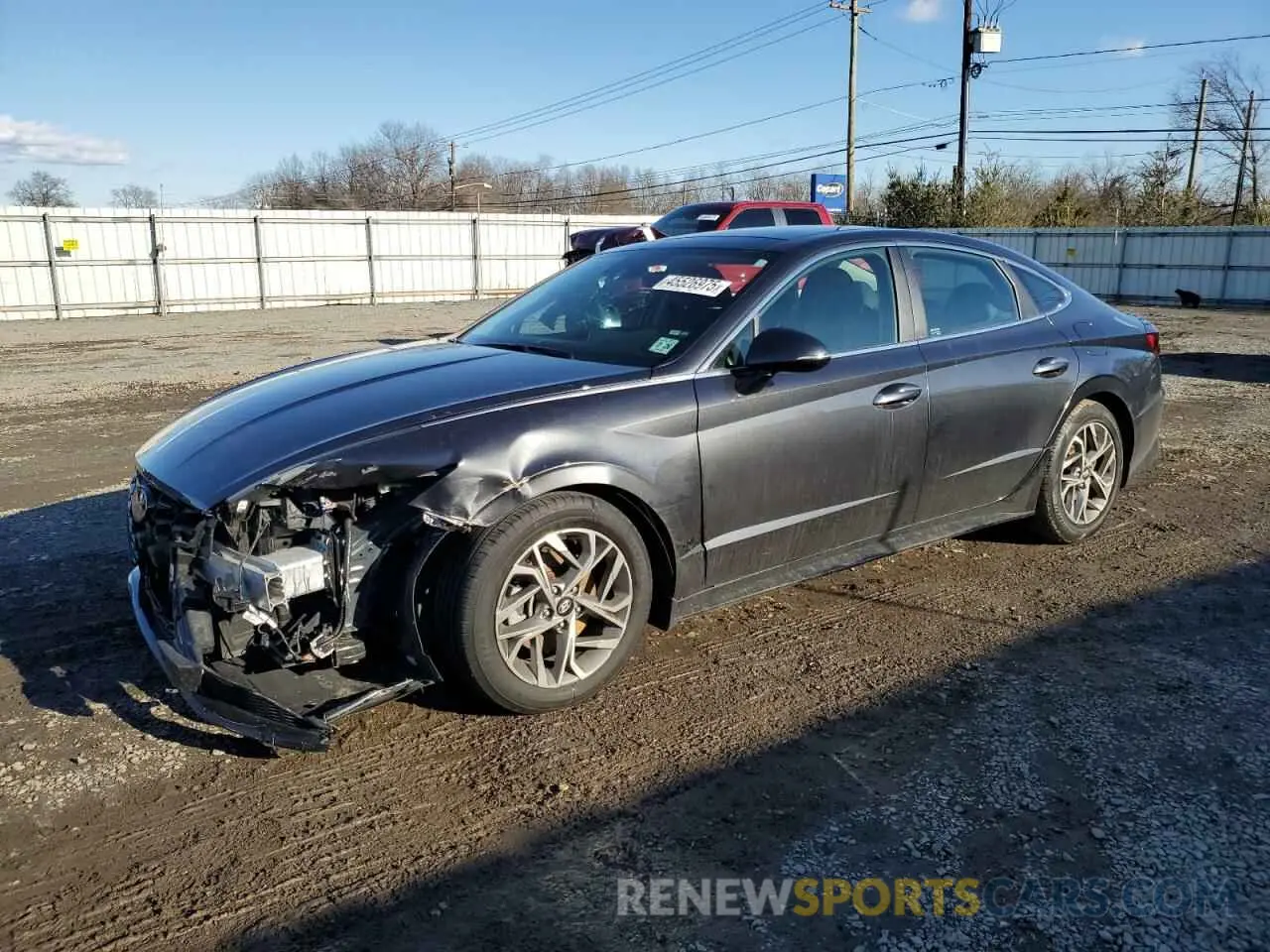 1 Photograph of a damaged car 5NPEF4JA0MH093694 HYUNDAI SONATA 2021