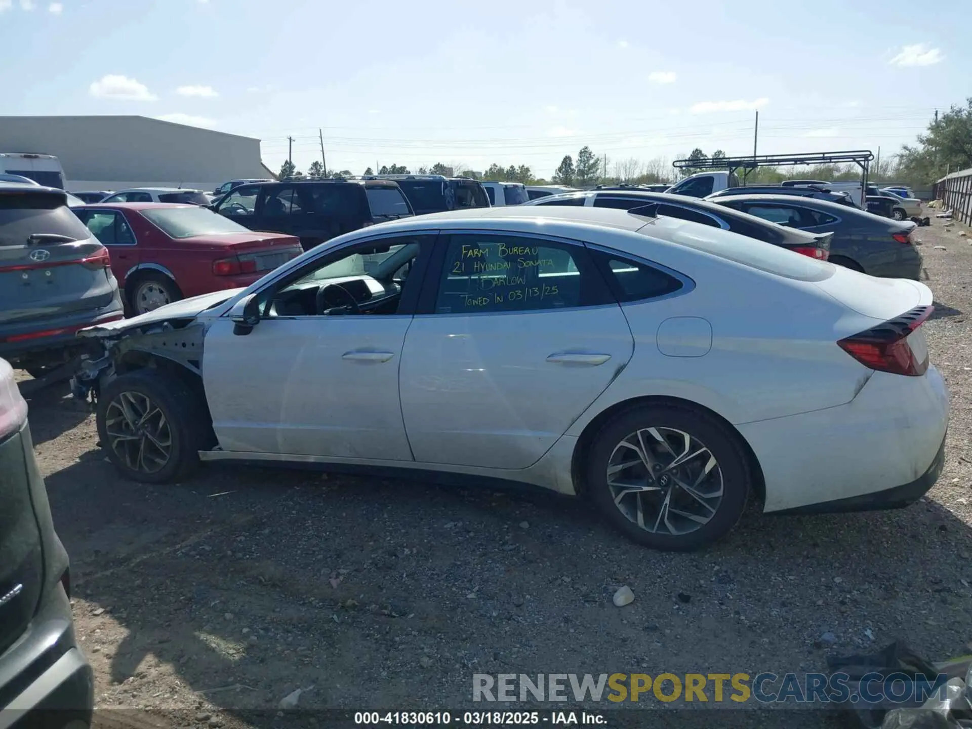 14 Photograph of a damaged car 5NPEF4JA5MH123238 HYUNDAI SONATA 2021