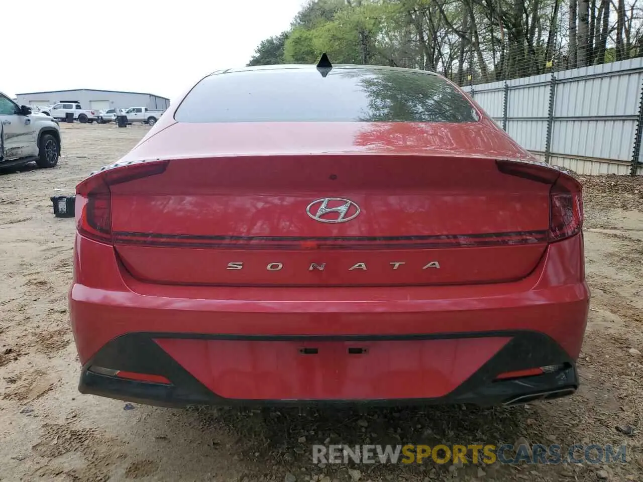 6 Photograph of a damaged car 5NPEF4JA6MH092629 HYUNDAI SONATA 2021