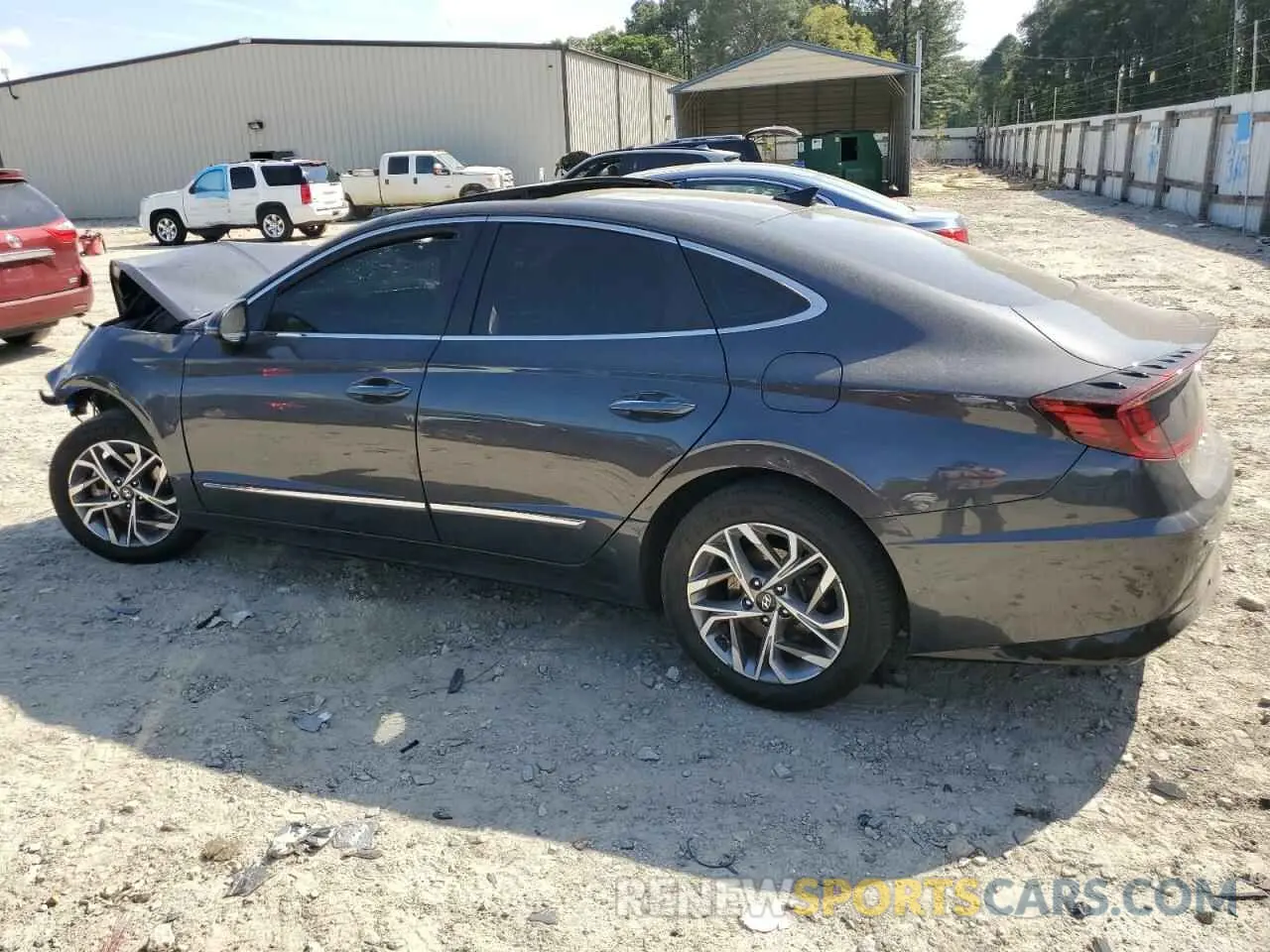 2 Photograph of a damaged car 5NPEF4JA7MH103010 HYUNDAI SONATA 2021
