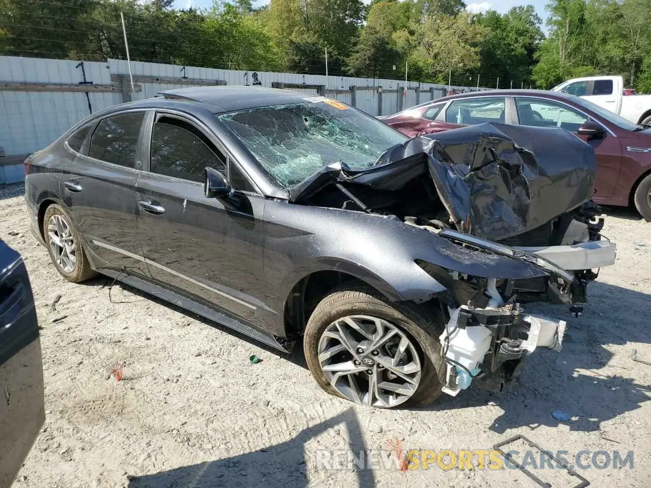 4 Photograph of a damaged car 5NPEF4JA7MH103010 HYUNDAI SONATA 2021