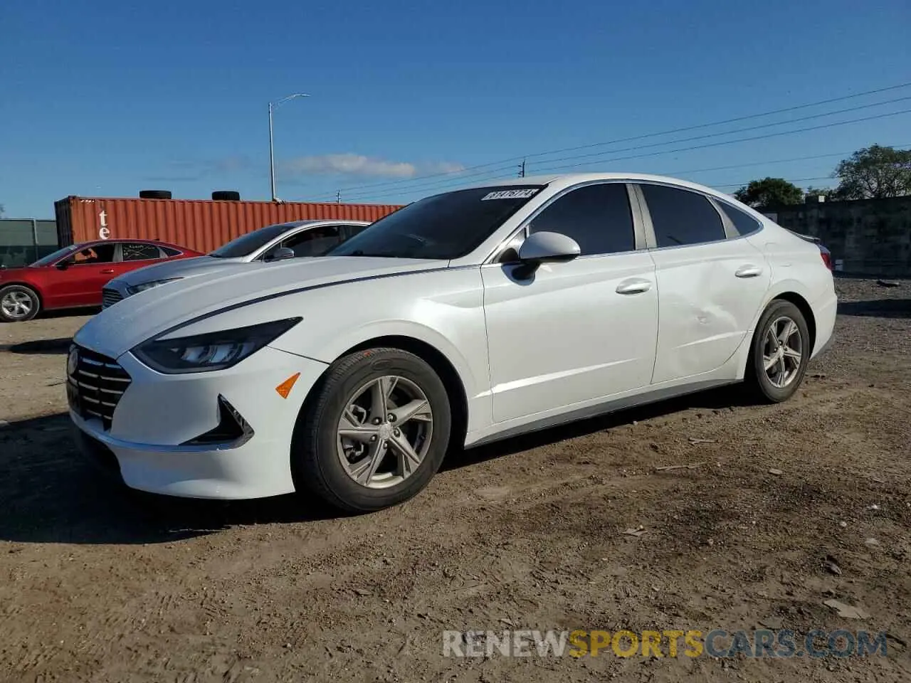 1 Photograph of a damaged car 5NPEG4JA0MH077332 HYUNDAI SONATA 2021