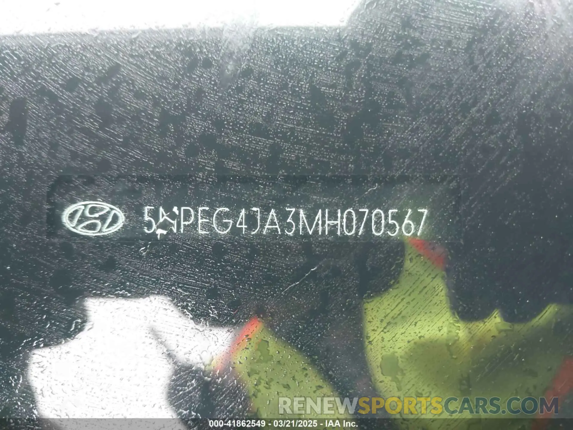 9 Фотография поврежденного автомобиля 5NPEG4JA3MH070567 HYUNDAI SONATA 2021