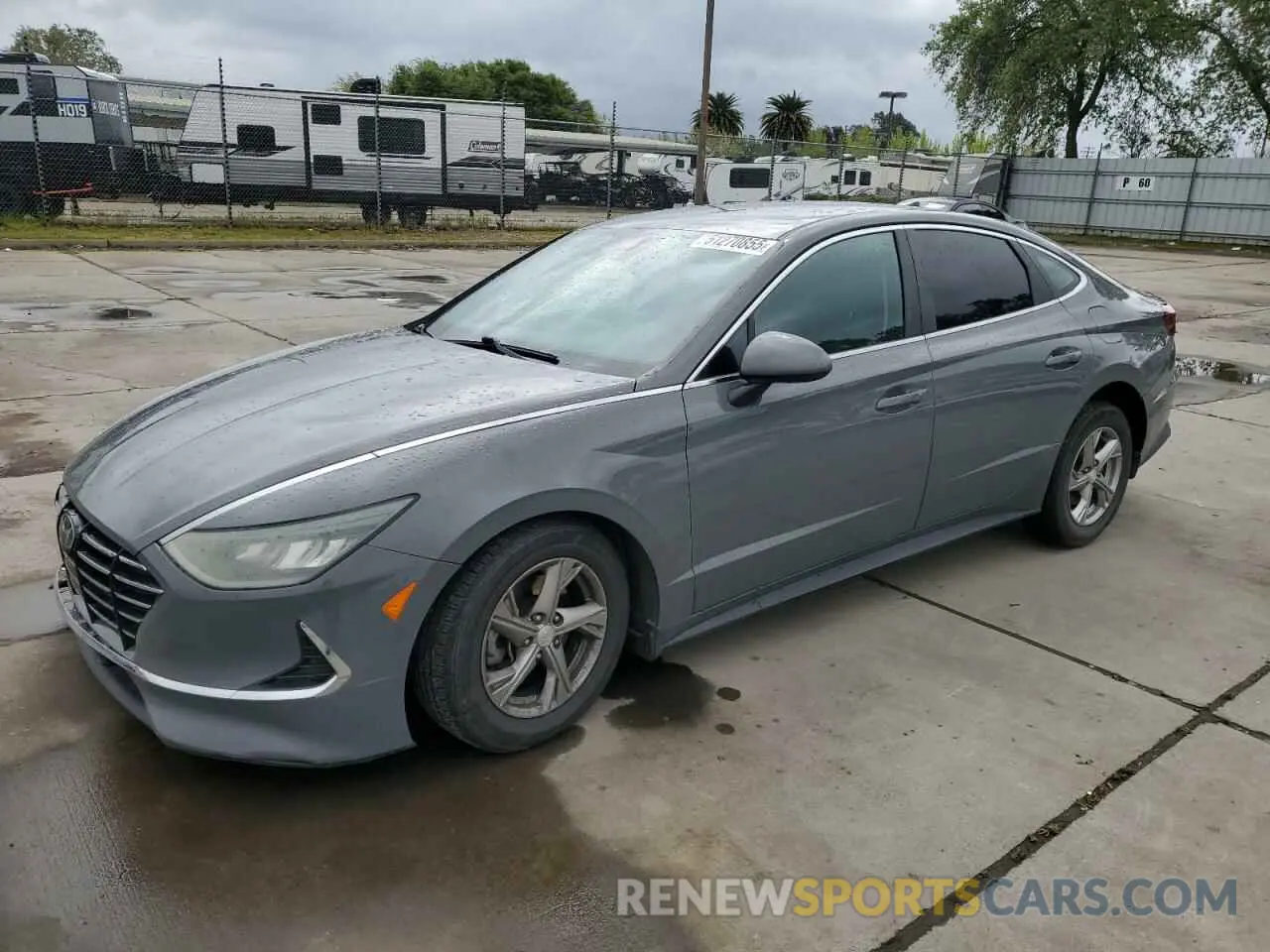 1 Photograph of a damaged car 5NPEG4JA4MH105245 HYUNDAI SONATA 2021