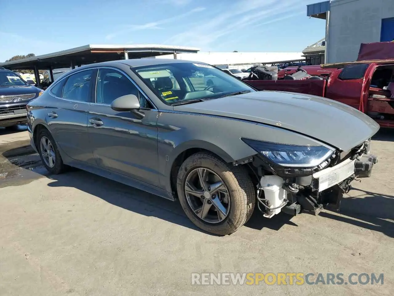 4 Photograph of a damaged car 5NPEG4JA7MH095102 HYUNDAI SONATA 2021