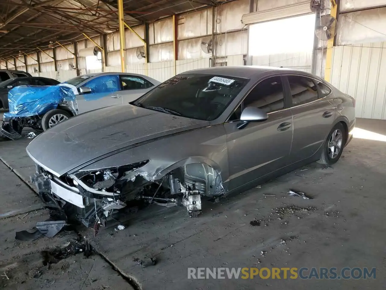 1 Photograph of a damaged car 5NPEG4JA8MH128785 HYUNDAI SONATA 2021