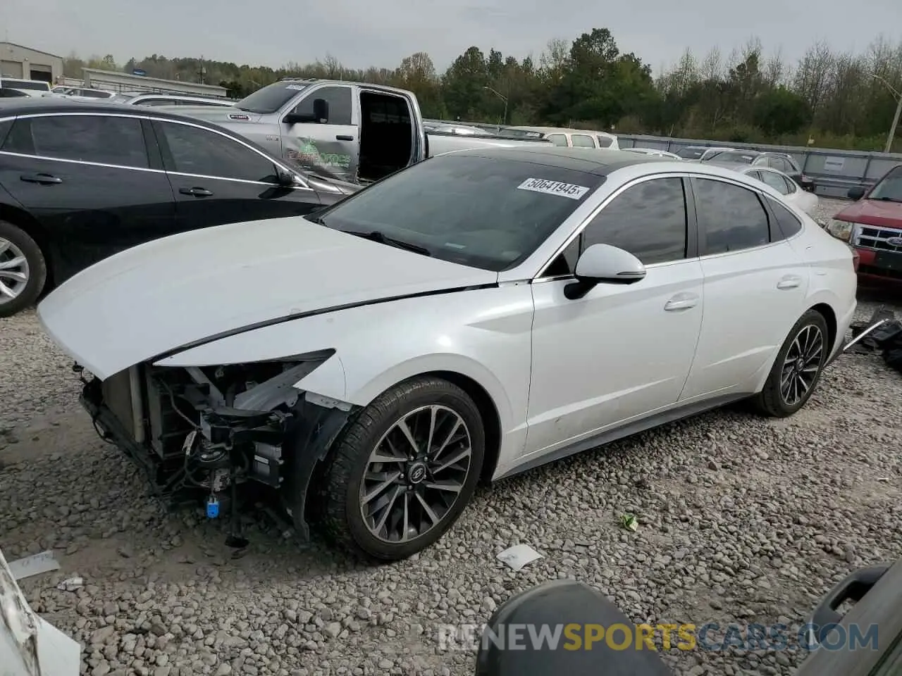 1 Photograph of a damaged car 5NPEH4J20MH075327 HYUNDAI SONATA 2021