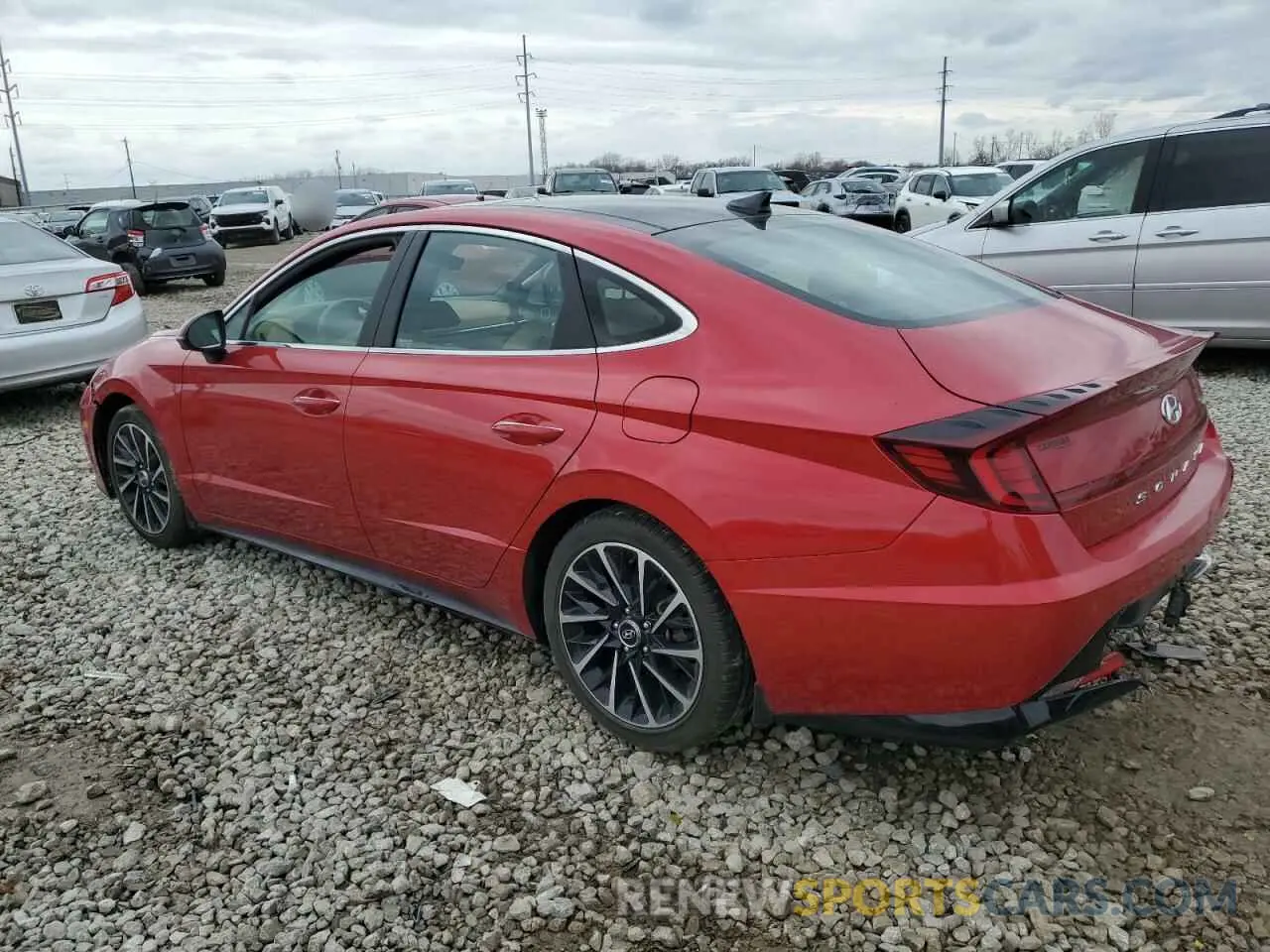2 Photograph of a damaged car 5NPEH4J20MH090314 HYUNDAI SONATA 2021