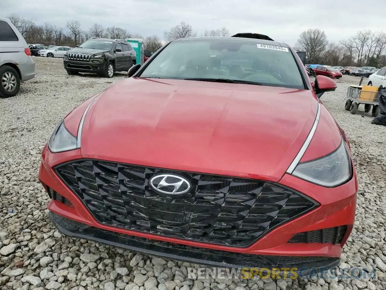 5 Photograph of a damaged car 5NPEH4J20MH090314 HYUNDAI SONATA 2021