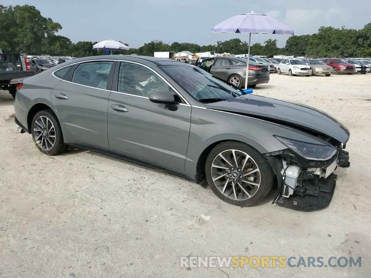 4 Фотография поврежденного автомобиля 5NPEH4J23MH116517 HYUNDAI SONATA 2021